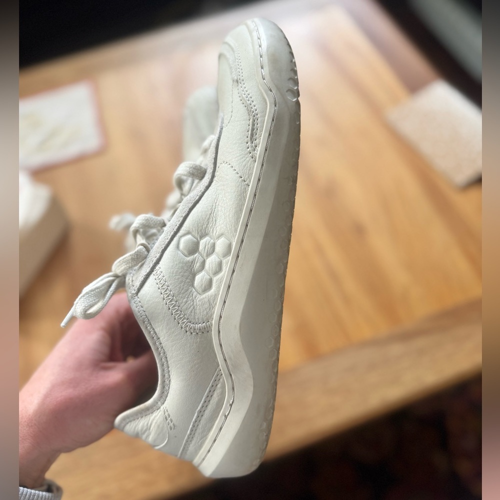 Vivo Barefoot White Leather Gobi Sneaker